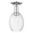 Innovations Preston 1Lt 6" Bulb Semi-Flush, Chrome/Clear - 716-1C-PC-G459-6CL