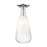 Innovations Brookhaven Almond 1Lt 6" Semi-Flush, CH/OP - 716-1C-PC-G480-6OP