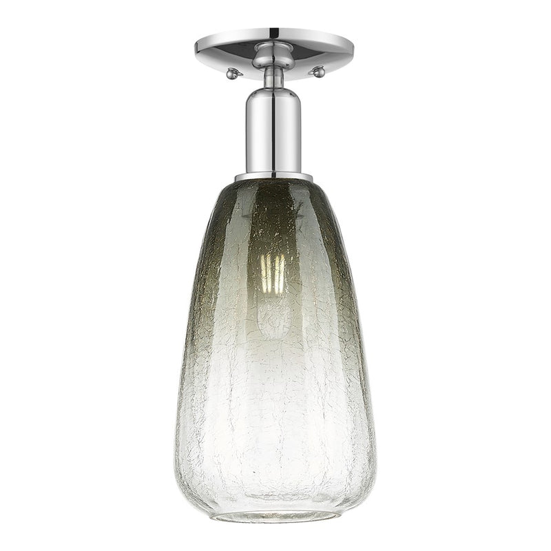 Innovations Brookhaven Almond 1Lt 6" Semi-Flush, CH/SL - 716-1C-PC-G480-6SL