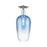 Innovations Brookhaven Flute 1Lt 7" Semi-Flush, Chrome/SB - 716-1C-PC-G484-7SB