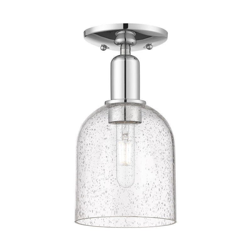 Innovations Bella 6in 1-Light Semi-Flush Mount | Industrial Polished Chrome Steel and Seedy Glass | Entryway & Hallway | 5.5 x | Model 716-1C-PC-G558-6SDY