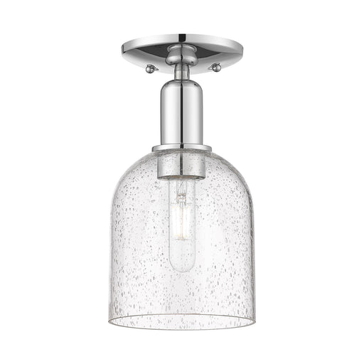 Innovations Bella 6in 1-Light Semi-Flush Mount | Industrial Polished Chrome Steel and Seedy Glass | Entryway & Hallway | 5.5 x | Model 716-1C-PC-G558-6SDY