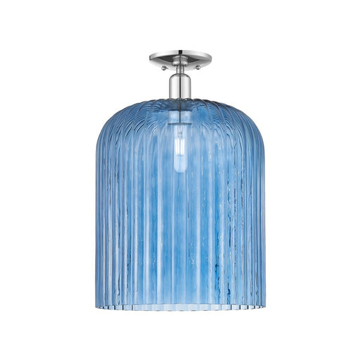Innovations Bridal Veil 1Lt 12" Semi-Flush, Chrome/Blue - 716-1C-PC-G559-12BL