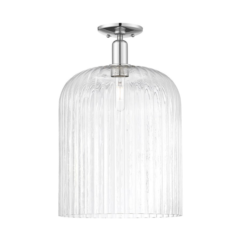 Innovations Bridal Veil 1Lt 12" Semi-Flush, Chrome/Clear - 716-1C-PC-G559-12CL