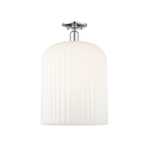 Innovations Bridal Veil 1Lt 12" Semi-Flush, CH/GW - 716-1C-PC-G559-12GWH