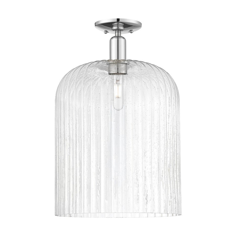 Innovations Bridal Veil 1Lt 12" Semi-Flush, Chrome/Seed - 716-1C-PC-G559-12SDY