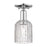 Innovations Bridal Veil 1Lt 5" Semi-Flush, Chrome/Clear - 716-1C-PC-G559-5CL