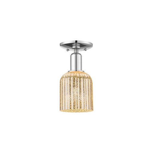 Innovations Bridal Veil 1Lt 5" Semi-Flush, Chrome/Mercury - 716-1C-PC-G559-5ME