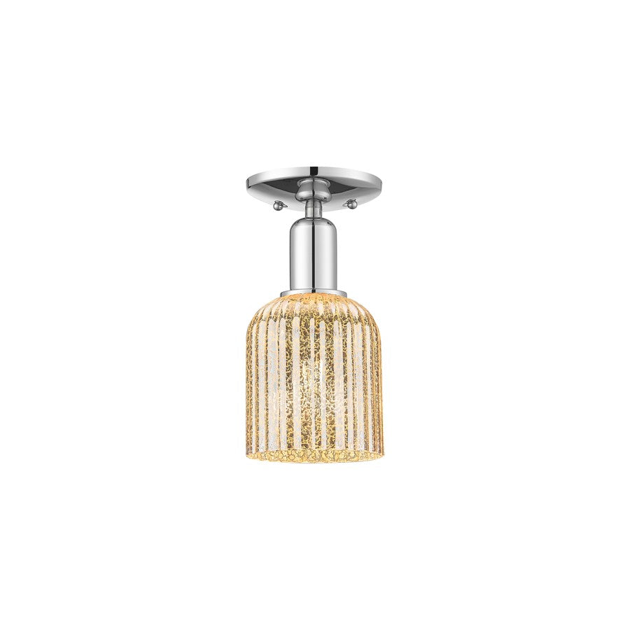 Innovations Bridal Veil 1Lt 5" Semi-Flush, Chrome/Mercury - 716-1C-PC-G559-5ME