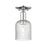 Innovations Bridal Veil 1Lt 5" Semi-Flush, Chrome/Seed - 716-1C-PC-G559-5SDY