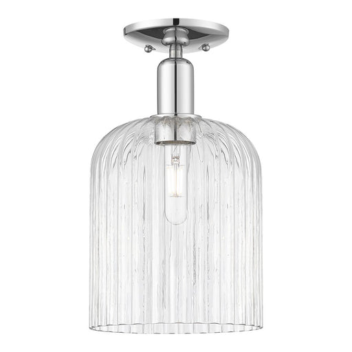 Innovations Bridal Veil 1Lt 8" Semi-Flush, Chrome/Clear - 716-1C-PC-G559-8CL