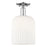 Innovations Bridal Veil 1Lt 8" Semi-Flush, CH/GW - 716-1C-PC-G559-8GWH