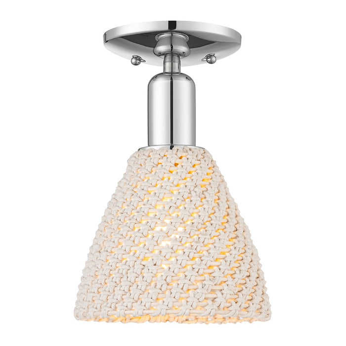 Innovations NB Dome 1Lt 8" Semi-Flush, CH/NF - 716-1C-PC-NBD-75-NAT