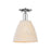 Innovations Natural Ballston Dome 1Lt 9" Semi-Flush, CH/NF - 716-1C-PC-NBD-9-NAT