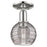 Innovations Athens Deco Swirl 6" Semi-Flush, PN/Smoke - 716-1C-PN-G1213-6SM