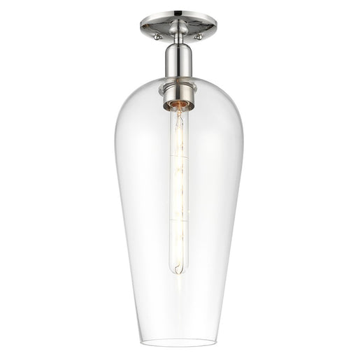 Innovations Chelsea 8" Semi-Flush, Polished Nickel/Clear - 716-1C-PN-G456-8CL
