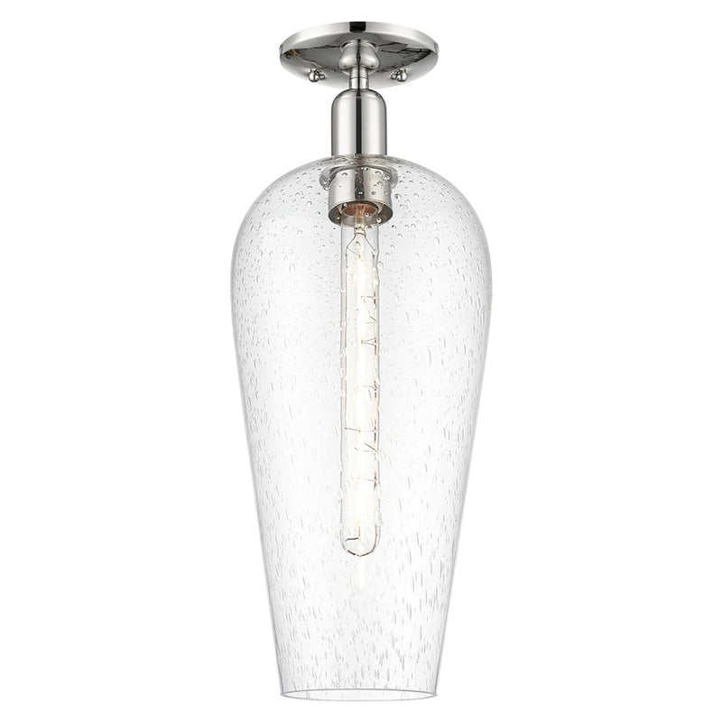 Innovations Chelsea 8" Semi-Flush, Polished Nickel/Seedy - 716-1C-PN-G456-8SDY
