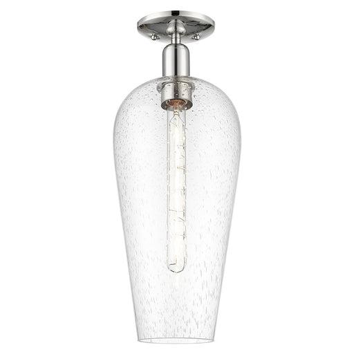 Innovations Chelsea 8" Semi-Flush, Polished Nickel/Seedy - 716-1C-PN-G456-8SDY