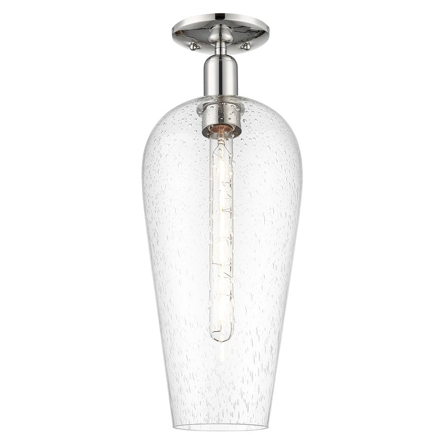 Innovations Chelsea 8" Semi-Flush, Polished Nickel/Seedy - 716-1C-PN-G456-8SDY