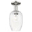 Innovations Preston 6" Flute Semi-Flush, PN/Clear - 716-1C-PN-G457-6CL