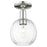 Innovations Preston 7" Globe Semi-Flush, PN/Clear - 716-1C-PN-G458-7CL