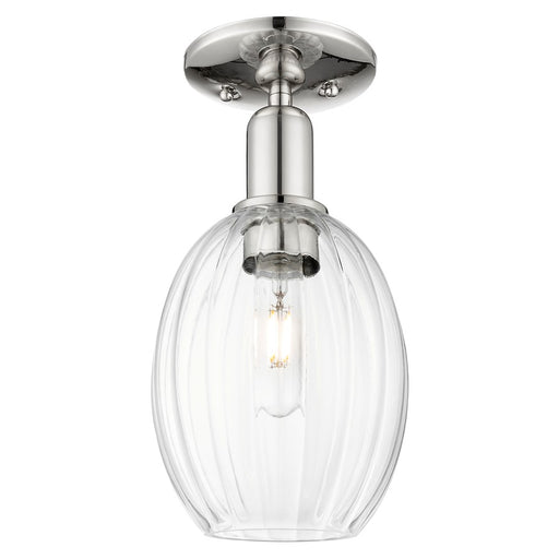 Innovations Preston 6" Bulb Semi-Flush, PN/Clear - 716-1C-PN-G459-6CL