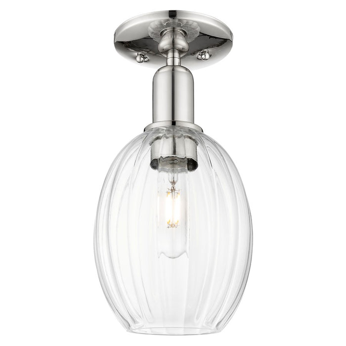 Innovations Preston 6" Bulb Semi-Flush, PN/Clear - 716-1C-PN-G459-6CL