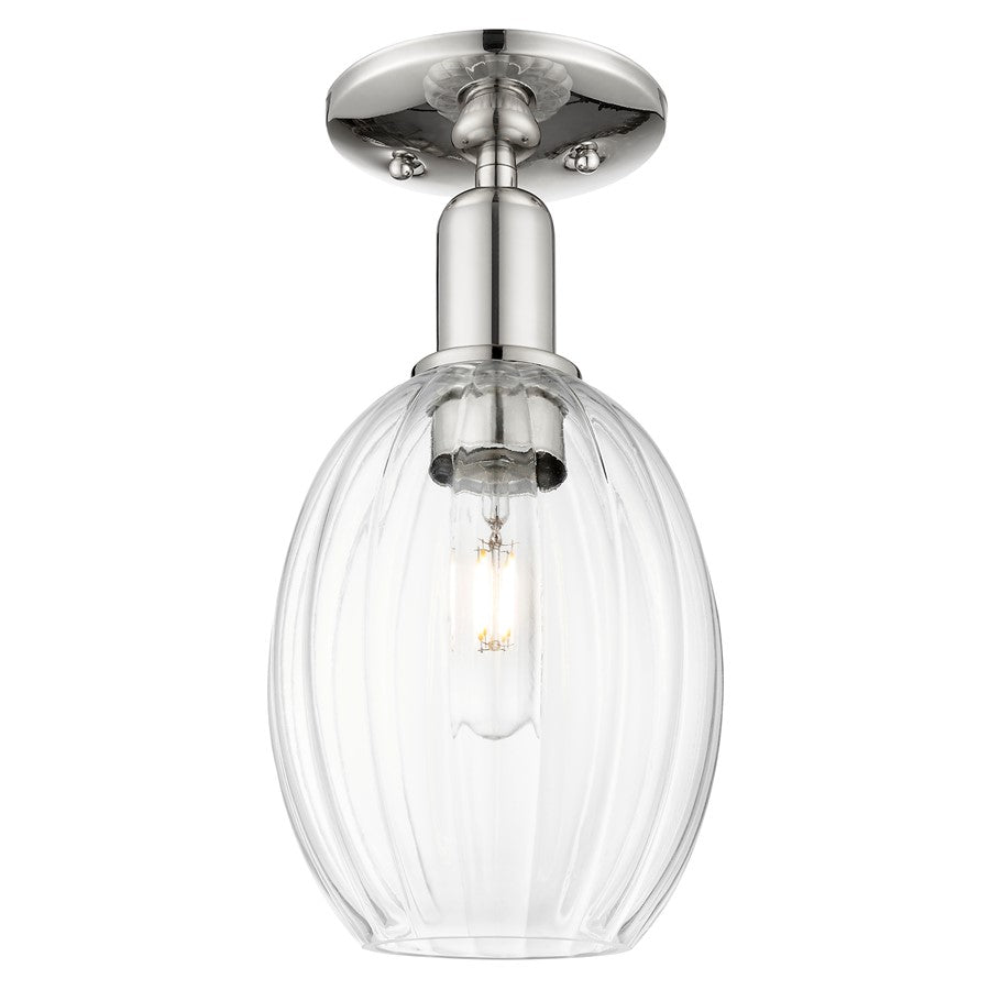Innovations Preston 6" Bulb Semi-Flush, PN/Clear - 716-1C-PN-G459-6CL