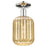 Innovations Preston 7" Jar Semi-Flush, PN/Merc - 716-1C-PN-G460-7ME