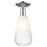 Innovations Brookhaven Almond 6" Semi-Flush, PN/Opal - 716-1C-PN-G480-6OP