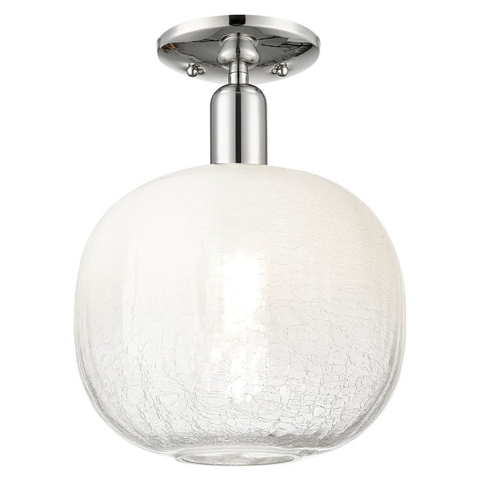 Innovations Brookhaven Sphere 10" Semi-Flush, PN/Opal - 716-1C-PN-G481-10OP