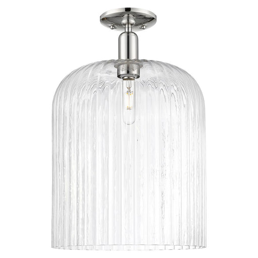 Innovations Bridal Veil 12" Semi-Flush, PN/Clear - 716-1C-PN-G559-12CL