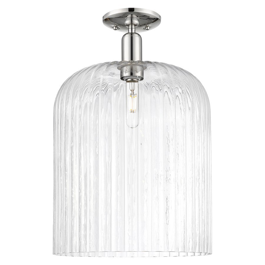 Innovations Bridal Veil 12" Semi-Flush, PN/Clear - 716-1C-PN-G559-12CL