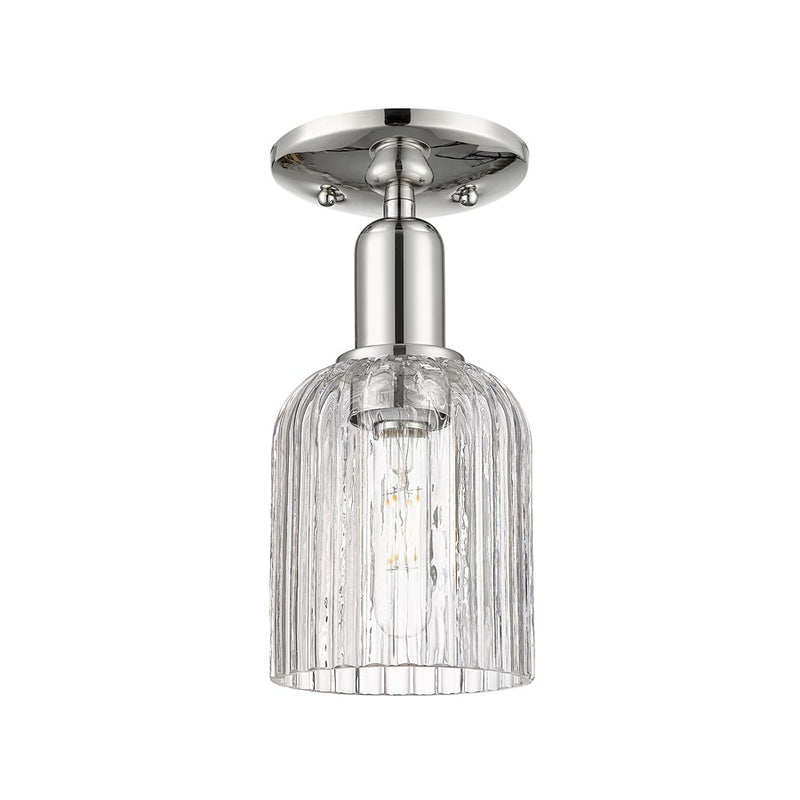 Innovations Bridal Veil 1Lt 5" Semi-Flush, PN/Clear - 716-1C-PN-G559-5CL