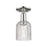 Innovations Bridal Veil 1Lt 5" Semi-Flush, PN/Clear - 716-1C-PN-G559-5CL