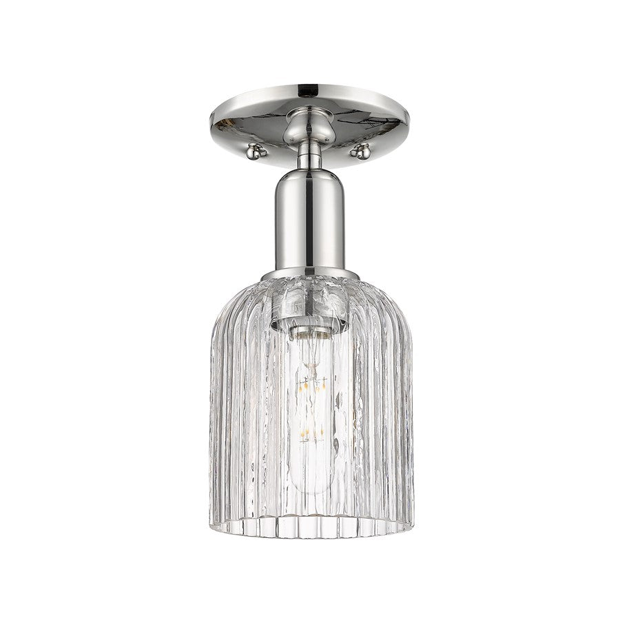 Innovations Bridal Veil 1Lt 5" Semi-Flush, PN/Clear - 716-1C-PN-G559-5CL