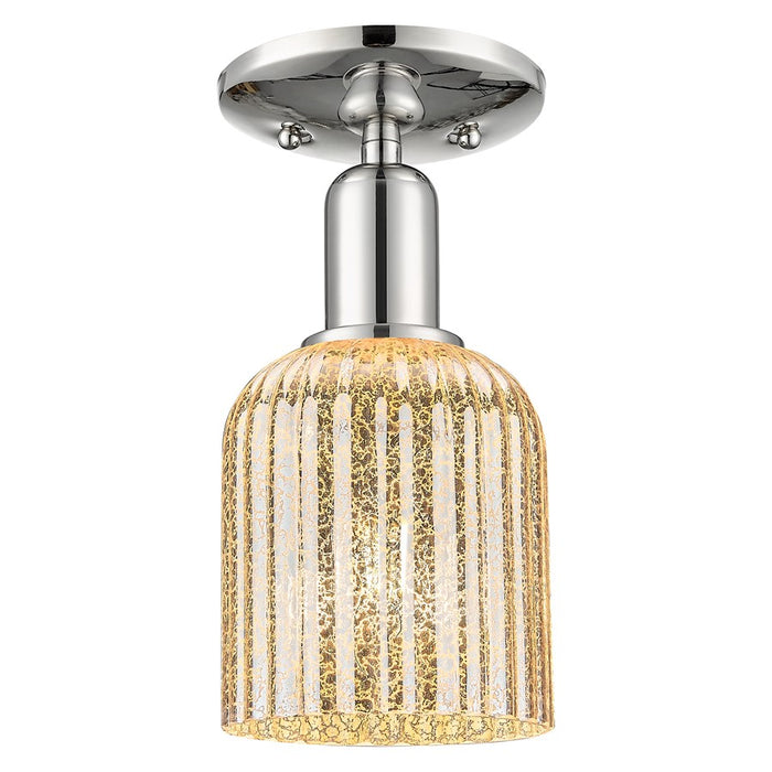 Innovations Bridal Veil 5" Semi-Flush, PN/Merc - 716-1C-PN-G559-5ME
