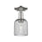 Innovations Bridal Veil 1Lt 5" Semi-Flush, PN/Smoke - 716-1C-PN-G559-5SM