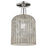 Innovations Bridal Veil 8" Semi-Flush, PN/Merc - 716-1C-PN-G559-8ME