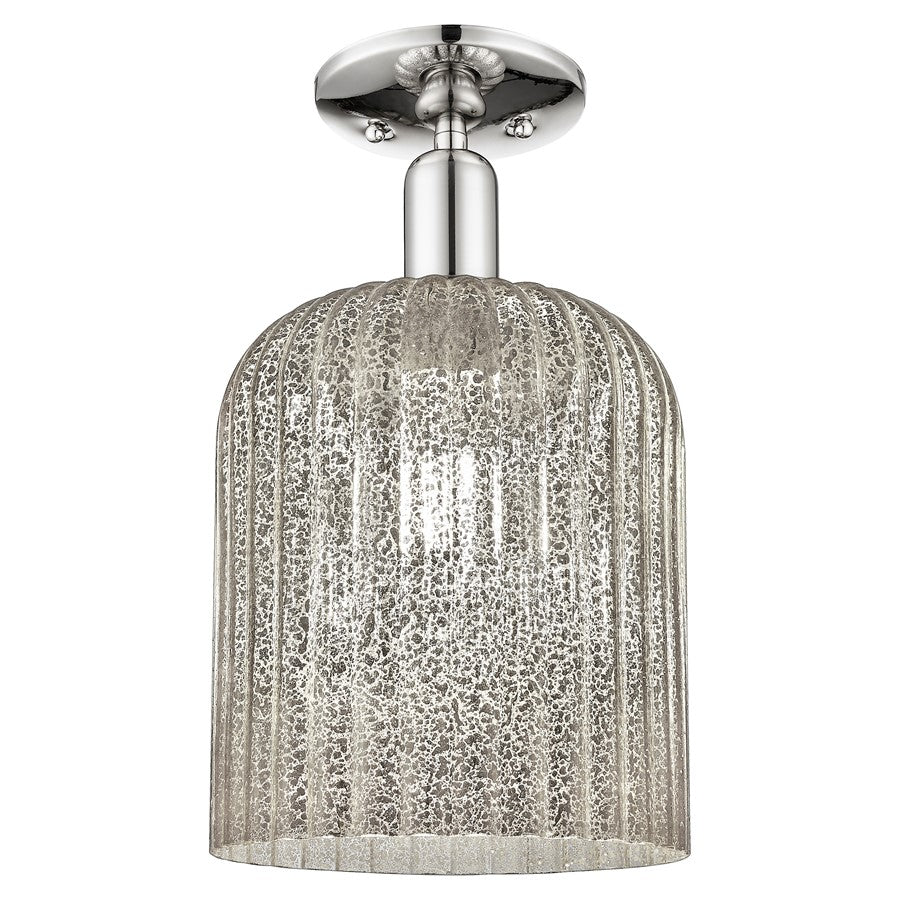 Innovations Bridal Veil 8" Semi-Flush, PN/Merc - 716-1C-PN-G559-8ME