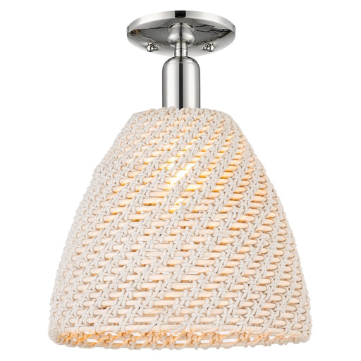 Innovations Natural Ballston Dome 12" Semi-Flush, PN - 716-1C-PN-NBD-12-NAT