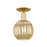 Innovations Preston 1Lt 7" Globe Semi-Flush, Gold/Mercury - 716-1C-SG-G458-7ME