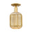 Innovations Preston 1Lt 7" Jar Semi-Flush, Gold/Mercury - 716-1C-SG-G460-7ME