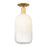 Innovations Brookhaven Cloche 1Lt 7" Semi-Flush, Gold/Opal - 716-1C-SG-G482-7OP