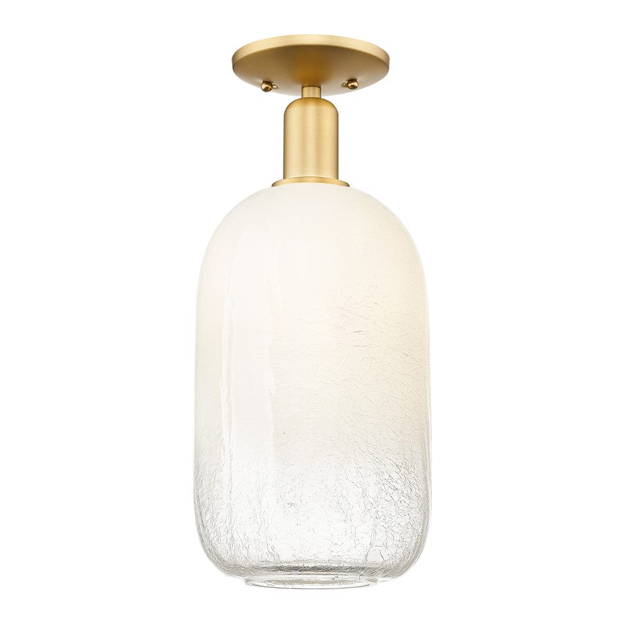 Innovations Brookhaven Cloche 1Lt 7" Semi-Flush, Gold/Opal - 716-1C-SG-G482-7OP
