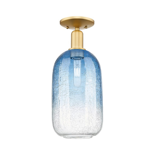 Innovations Brookhaven Cloche 1Lt 7" Semi-Flush, Gold/SB - 716-1C-SG-G482-7SB
