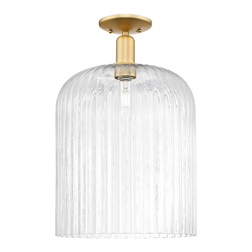 Innovations Bridal Veil 1Lt 12" Semi-Flush, Gold/Clear - 716-1C-SG-G559-12CL