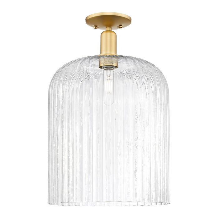 Innovations Bridal Veil 1Lt 12" Semi-Flush, Gold/Clear - 716-1C-SG-G559-12CL