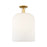 Innovations Bridal Veil 1Lt 12" Semi-Flush, GD/GW - 716-1C-SG-G559-12GWH
