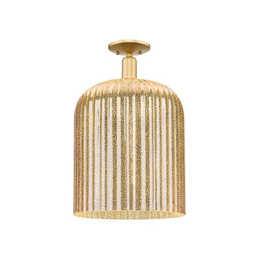 Innovations Bridal Veil 1Lt 12" Semi-Flush, Gold/Mercury - 716-1C-SG-G559-12ME